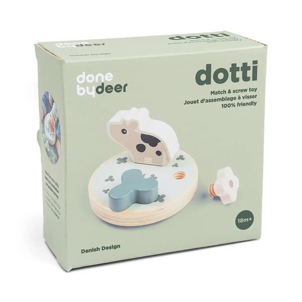 Деревянный сортер Match & Screw Dotti от Done by deer 4654317 фото