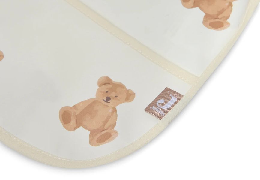 Нагрудник з рукавами водонепроникний Teddy Bear від Jollein 029-869-66095 фото