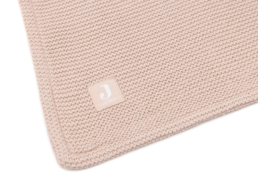 Дитяча в&rsquo;язана ковдра Basic Knit/Fleece від Jollein 75&times;100 см, Дика троянда 517-511-67068 фото