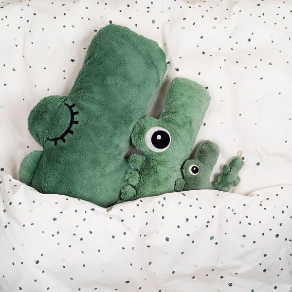 Маленькая сенсорная погремушка Крокодил Croco от Done by deer, Зеленая 4313053 фото