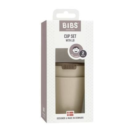 Набір стаканів для напоїв та снеків від BIBS, Vanilla (2 шт) 5713795230990 фото