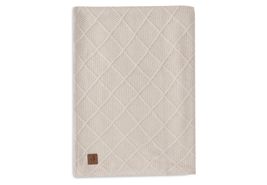 Детское одеяло Check Knit/Teddy Fleece от Jollein 75&times;100 см, Овсянка 517-511-68040 фото