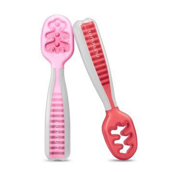 Ложки GOOtensil pre-spoons від Numnum, Рожево-червоні Numnum фото