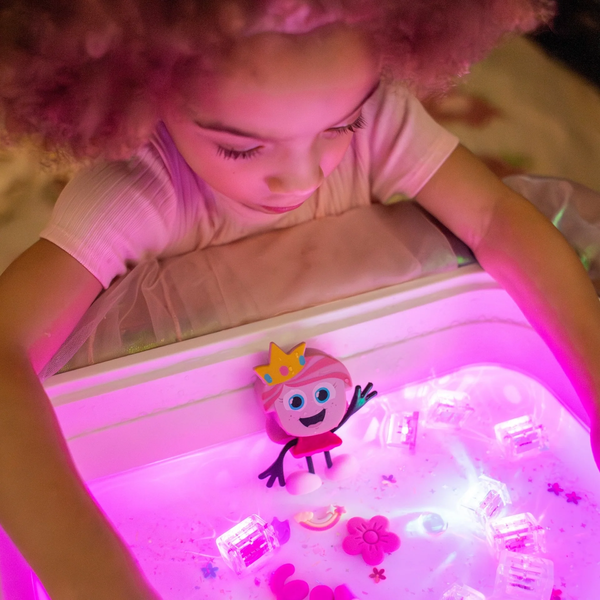 Набор персонажей и 2 световые кубики Princess Ida от Glo pals, Розовый GPCHIDA фото