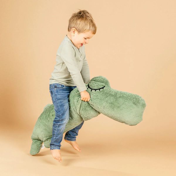 Большая мягкая игрушка Croco от Done by Deer, Зеленая 4513643 фото