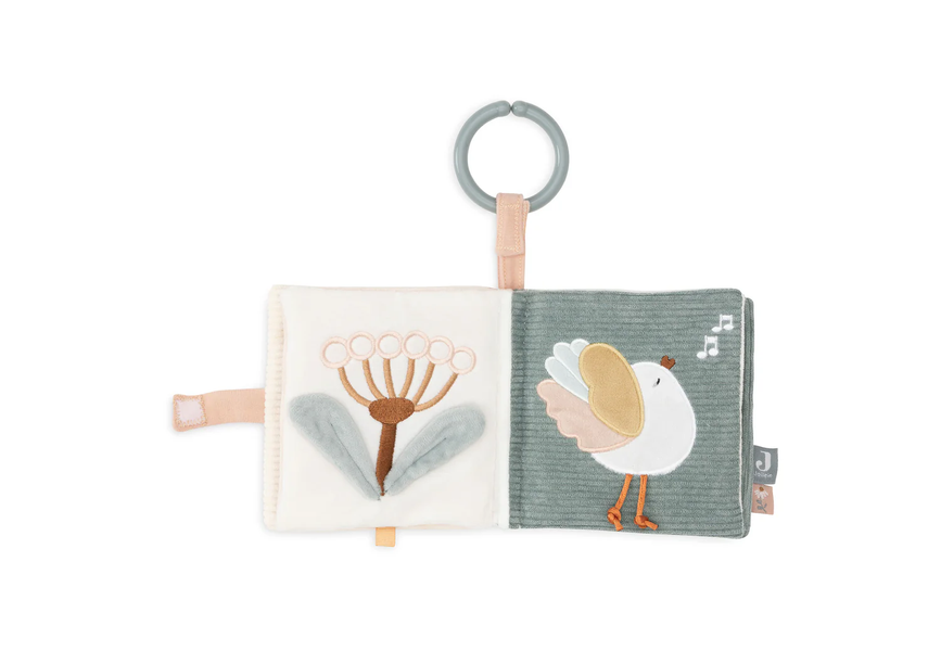 М&rsquo;яка сенсорна книжка на візочок від Jollein, Lovely Birds 221-001-68095 фото