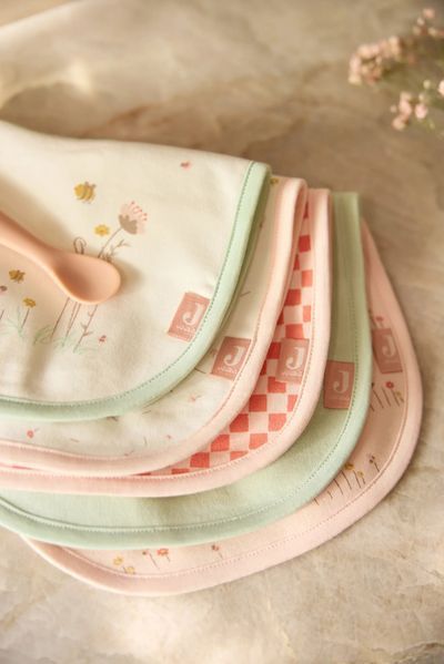 Набор водонепроницаемых трикотажных нагрудников Pretty Picnic от Jollein, 5 шт 029-566-68159 фото