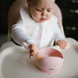 Миска силиконовая на присоске от Babyono, Розовая 1481/02 фото 5