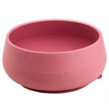 Миска силіконова на присосці від Numnum, Рожева Numnum bowl фото