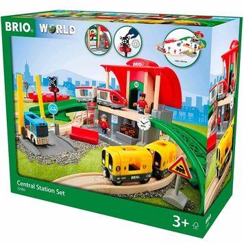 Дитяча залізниця із центральним вокзалом від BRIO 33989 фото