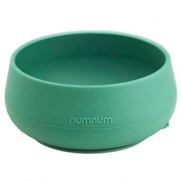 Миска силіконова на присосці від Numnum, Зелена Numnum bowl фото