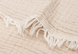 Детский муслиновый плед Fringe Stripe от Jollein 75&times;100 см, Бисквит, GOTS 516-511-68090 фото 4