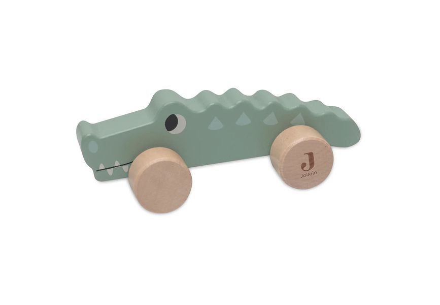 Дерев&rsquo;яний крокодил на колесах Jungle Jambo від Jollein 112-001-67091 фото