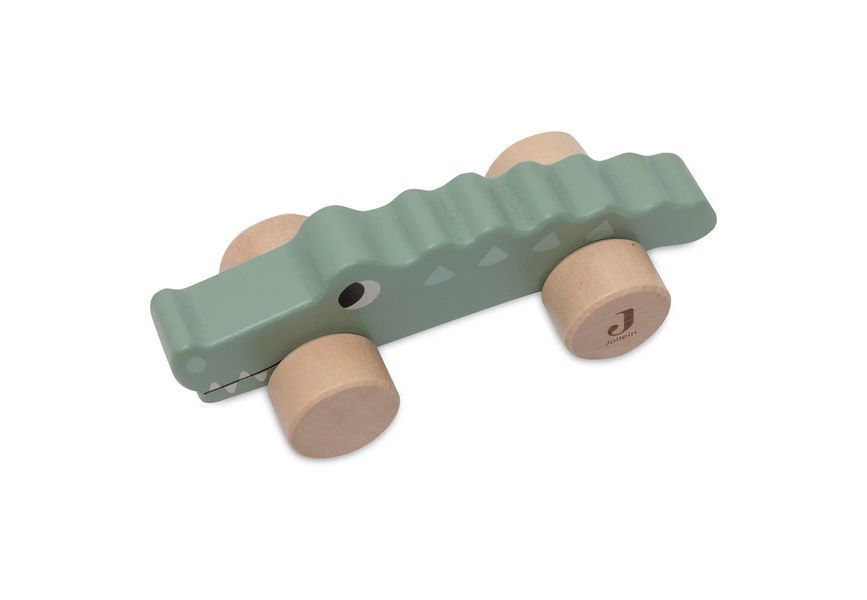 Дерев&rsquo;яний крокодил на колесах Jungle Jambo від Jollein 112-001-67091 фото