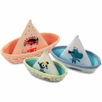 Игрушка для ванной Три Кораблика Джунгли от Lilliputiens 83288 фото