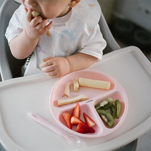 Ложка силиконовая гибкая от Babyono Розовая 785/03 фото