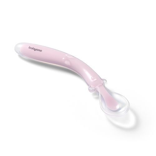 Ложка силиконовая гибкая от Babyono Розовая 785/03 фото