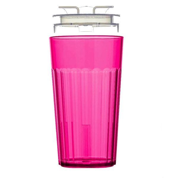Склянка з вставкою від Reflo, Рожева 300мл Reflo.Pink фото