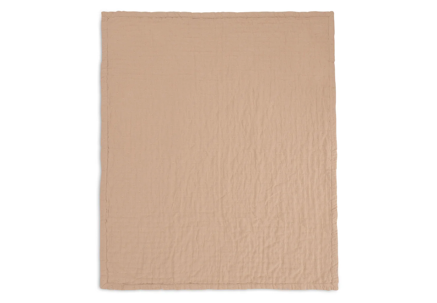 Детское муслиновое одеяло Jacquard от Jollein 100&times;150 см, Бисквит, GOTS 521-511-68089 фото