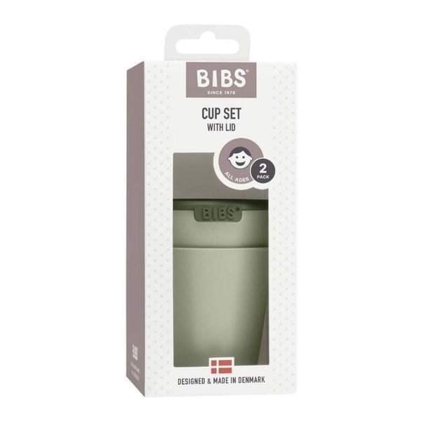 Набір стаканів для напоїв та снеків від BIBS, Sage (2 шт) 5713795230907 фото