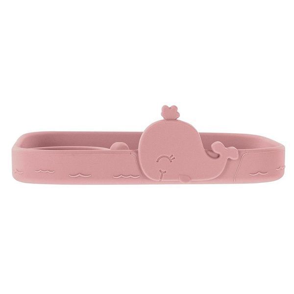 Тарілка силіконова з китом від Nuby, Рожева Nuby/pl/pink фото