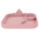 Тарілка силіконова з китом від Nuby, Рожева Nuby/pl/pink фото 2