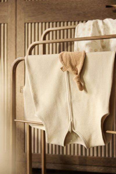 Дитячий трикотажний спальний мішок Little Waffle від Jollein 70 см, Пісочний 048-510-68158 фото