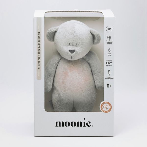 Ведмедик співаючий з нічником Moonie 2.0 Basic Silver MSI2 фото